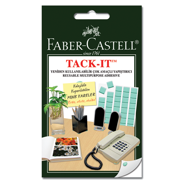 Faber Castell Tack-İt Hamur Yapıştırıcı 90 Adet Yeşil 187072