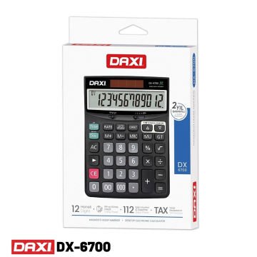 Daxi Hesap Makinesi Black Edition 12 Haneli DX-6700