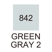 Zig Kurecolor Kc3000 Twin S Marker Kalem 842 Green Gray 2