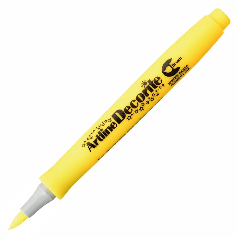Artline Decorite Marker Kalem Fırça Uçlu Yellow