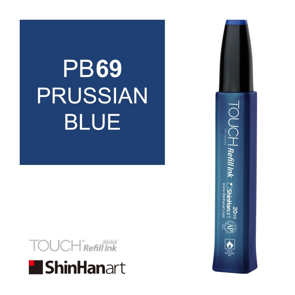 Shinhanart Touch Ink Alkol Bazlı Mürekkep 20ml PB69 Prussian Blue