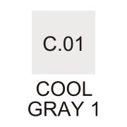 Zig Kurecolor Kc3000 Twin S Marker Kalem C01 Cool Gray 1