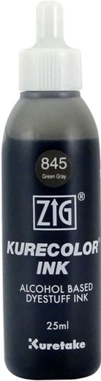 Zig Kurecolor Ink Alkol Bazlı Mürekkep 25ml 845 Green Gray