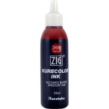 Zig Kurecolor Ink Alkol Bazlı Mürekkep 25ml 268 Deep Red