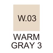 Zig Kurecolor Kc3000 Twin S Marker Kalem W03 Warm Gray 3