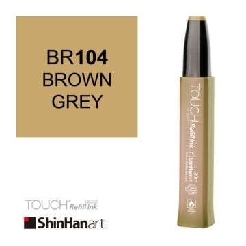 Shinhanart Touch Ink Alkol Bazlı Mürekkep 20ml BR104 Brown Grey