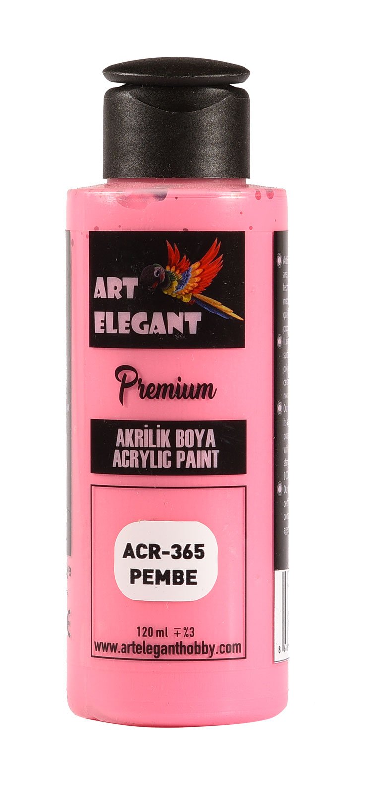 Art Elegant Akrilik Boya 120ml Acr-365 Pembe