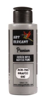 Art Elegant Akrilik Boya 120ml Acr-705 Grafiti Gri