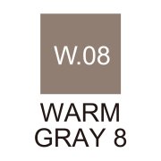 Zig Kurecolor Kc3000 Twin S Marker Kalem W08 Warm Gray 8