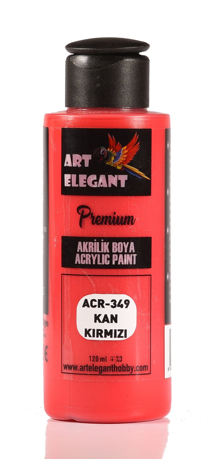 Art Elegant Akrilik Boya 120ml Acr-349 Kan Kırmızı