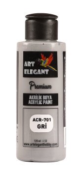 Art Elegant Akrilik Boya 120ml Acr-701 Gri