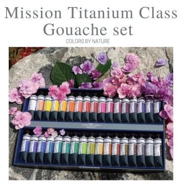 Mijello Mission Titanium Class Sulu Boya Tüp 15ml x 34 Renk Set MWG-1534G