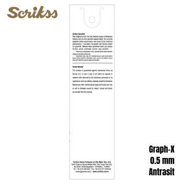 Scrikss Versatil Kalem Graph-X 0.5mm Antrasit