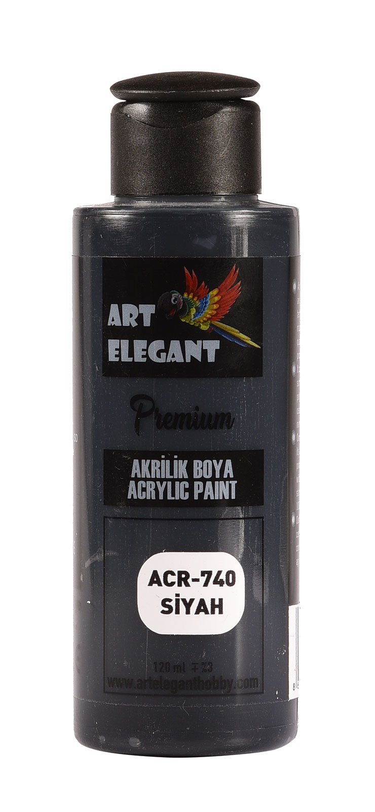 Art Elegant Akrilik Boya 120ml Acr-740 Siyah