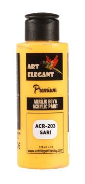 Art Elegant Akrilik Boya 120ml Acr-203 Sarı