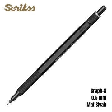 Scrikss Versatil Kalem Graph-X 0.5mm Mat Siyah