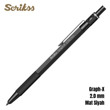 Scrikss Versatil Kalem Graph-X 2.0mm Mat Siyah