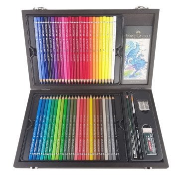 Faber Castell Albrecht Dürer Aquarell Boya Kalemi 48 Renk (Özel Ahşap Kutu + Fırça)