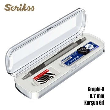 Scrikss Versatil Kalem Graph-X 0.7mm Kurşun Gri 3lü Set