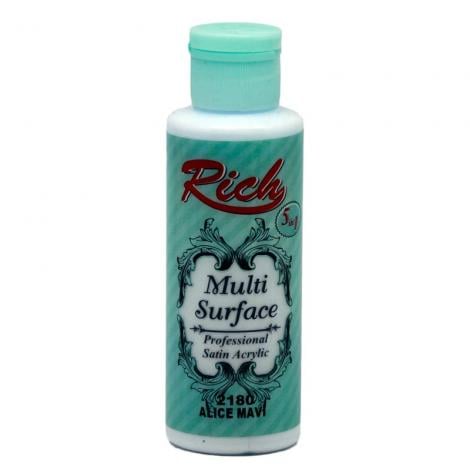 Rich Multi Surface Akrilik Boya 120ml 2180 Alice Mavi