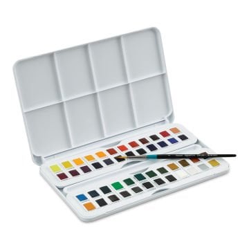 Daler Rowney Aquafine Studio Set Fırça Hediyeli Plastik Kutu 48li