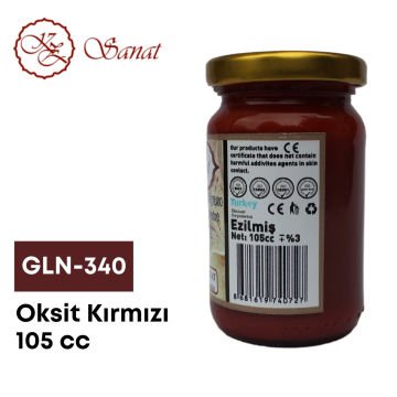 Koza Sanat Geleneksel Ebru Boyası 105cc GLN-340 Oksit Kırmızı