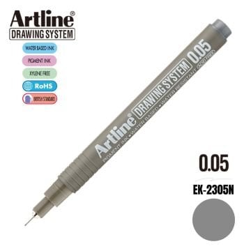 Artline Drawing System Teknik Çizim Kalemi 0.05 Gri