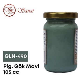 Koza Sanat Geleneksel Ebru Boyası 105cc GLN-490 Pigment Gök Mavi