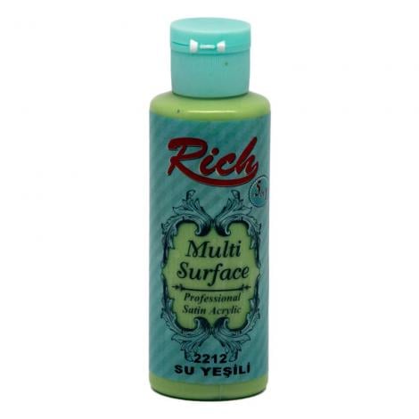 Rich Multi Surface Akrilik Boya 120ml 2212 Su Yeşili