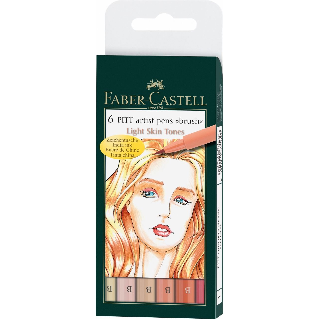 Faber Castell Pitt Çizim Kalemi Fırça Uç Ten Rengi 6 Renk