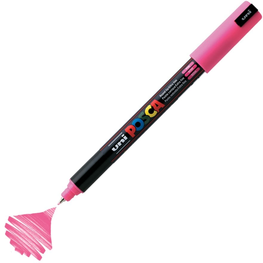 Uni Posca Marker PC-1MR Ultra Fine 0.7mm Pink