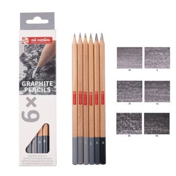 Talens Art Creation Graphite Pencil Set | 6 Pieces