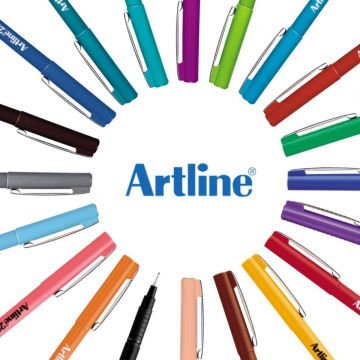 Artline 200 Fine Keçe Uçlu Yazı Kalemi 0.4mm Yeşil