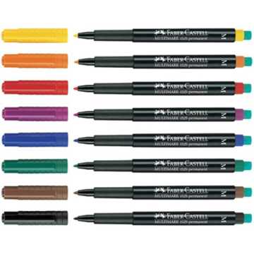 Faber Castell Permanent Asetat Cd Kalemi M 8li Set