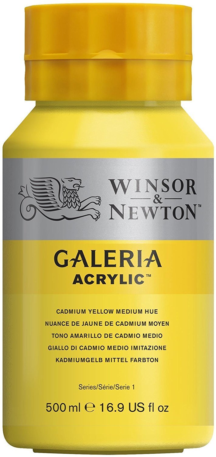 Winsor Newton Galeria Akrilik Boya 500ml 120 Cadmium Yellow Medium Hue