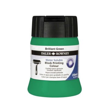 Daler Rowney Su Bazlı Baskı Mürekkebi 250ml Brilliant Green