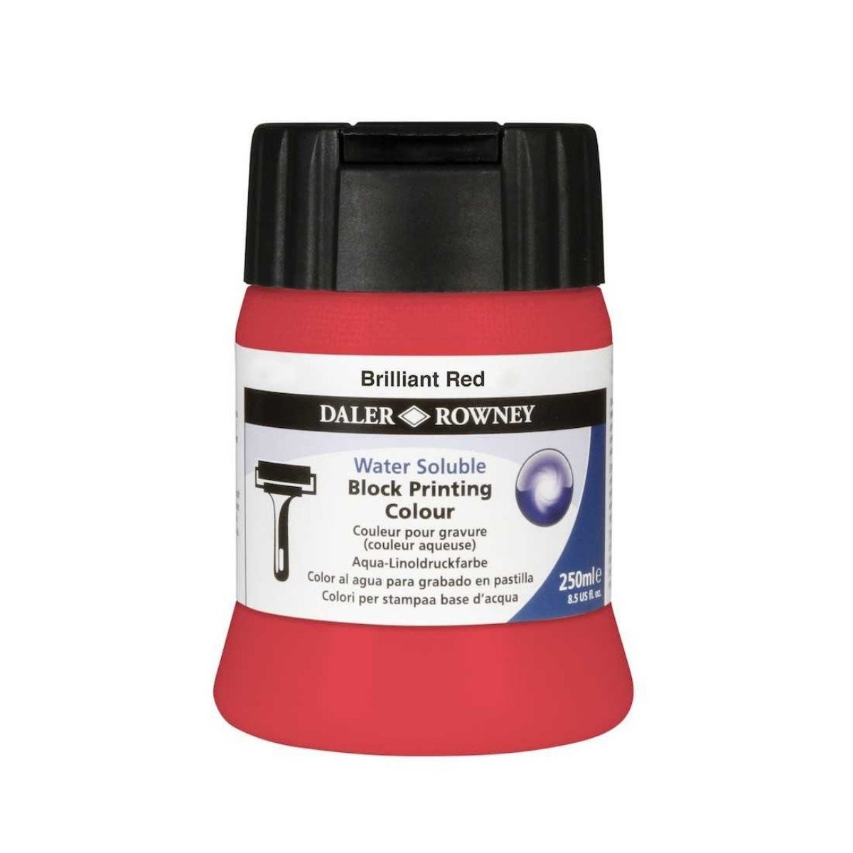 Daler Rowney Su Bazlı Baskı Mürekkebi 250ml Brilliant Red