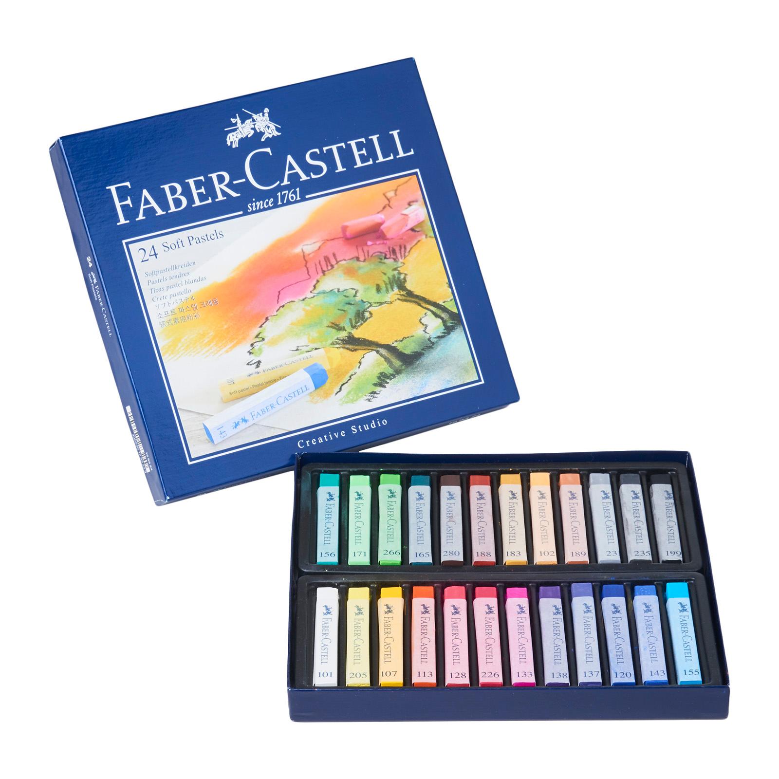 Faber Castell Mavi Kutu Soft Pastel Boya 24 Renk