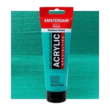 Amsterdam Akrilik Boya 120ml 836 Metallic Green