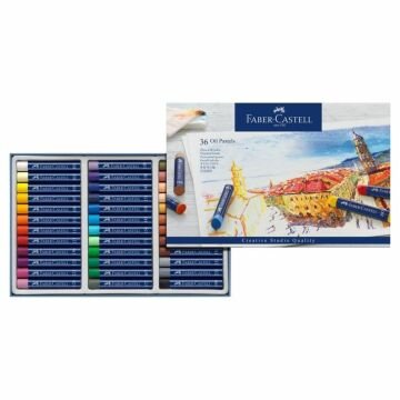 Faber Castell Mavi Kutu Yağlı Pastel Boya 36 Renk