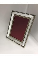 Dekoratif Aynalı Fotoğraf Çerçevesi Ayaklı Gümüş