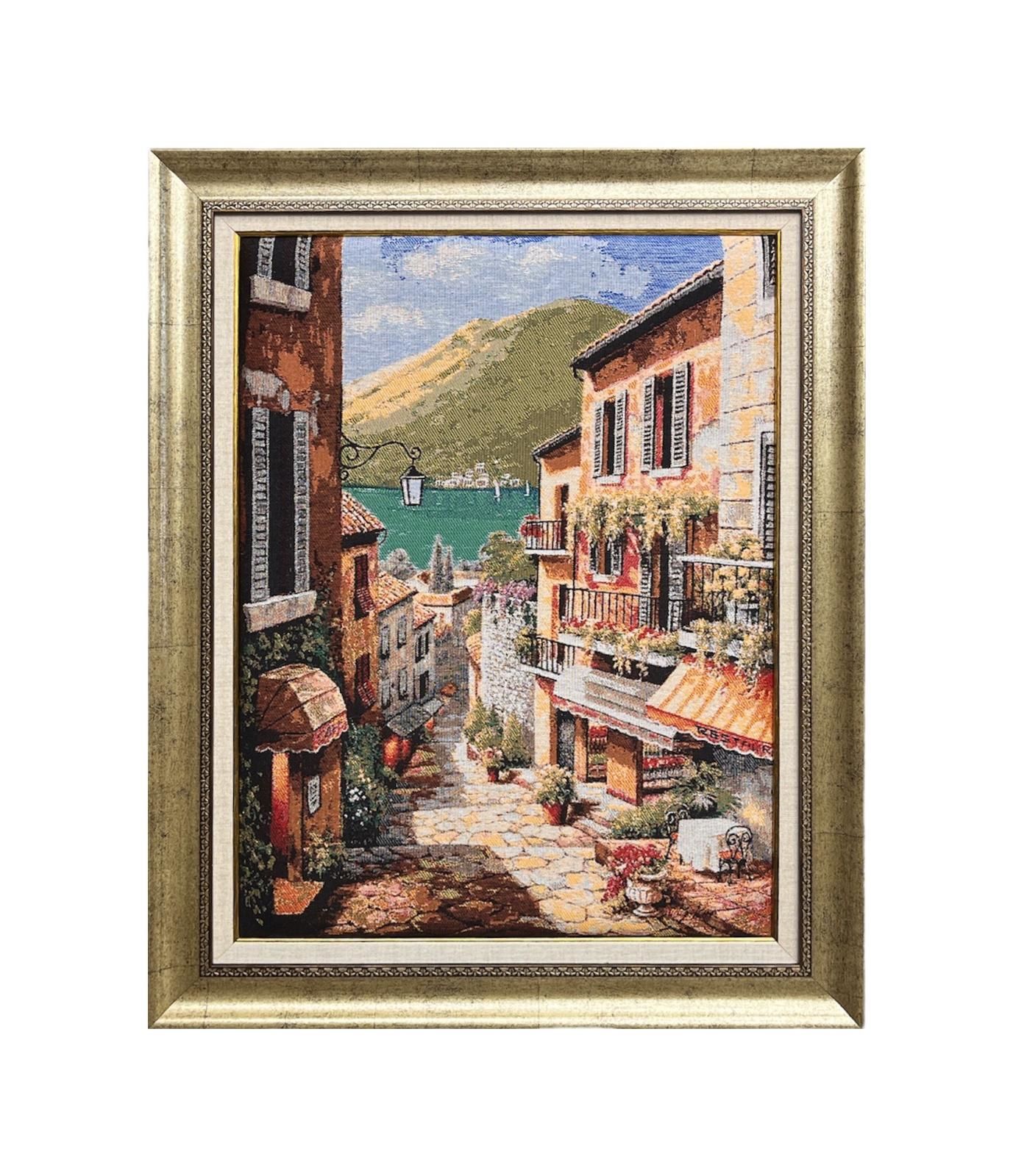 İtalyan Sokağı 57x72 cm Goblen Tablo