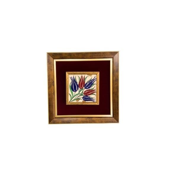 Çini Tablo Laleler 23x23 cm