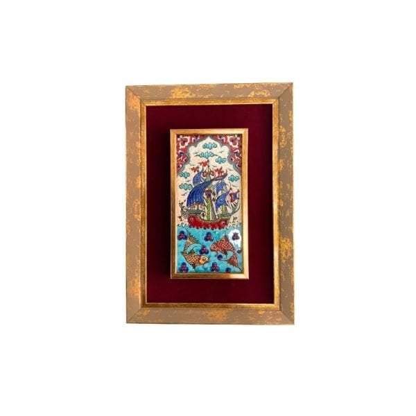 Çini Tablo Kalyon 23x33 cm