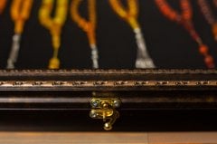 Tesbih Sergileme Panosu 44X54 cm - ESKİTME SİYAH - Ledli