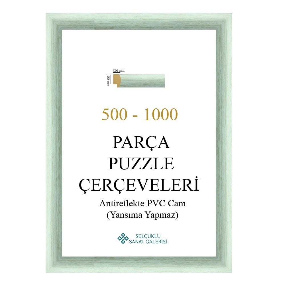 Puzzle Çerçevesi 22 mm 48x68 (1000'luk) - GÜMÜŞ