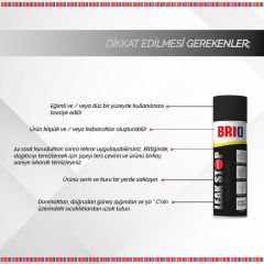 Brio Sızdırmazlık Sprey Sızıntı Önleyici Sprey Siyah 500Ml