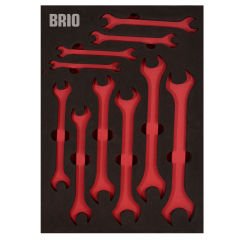 Brio Anahtar İki Ağız Set 10 Parça 6X7-24X27 B Line Sünger Yatak Boş