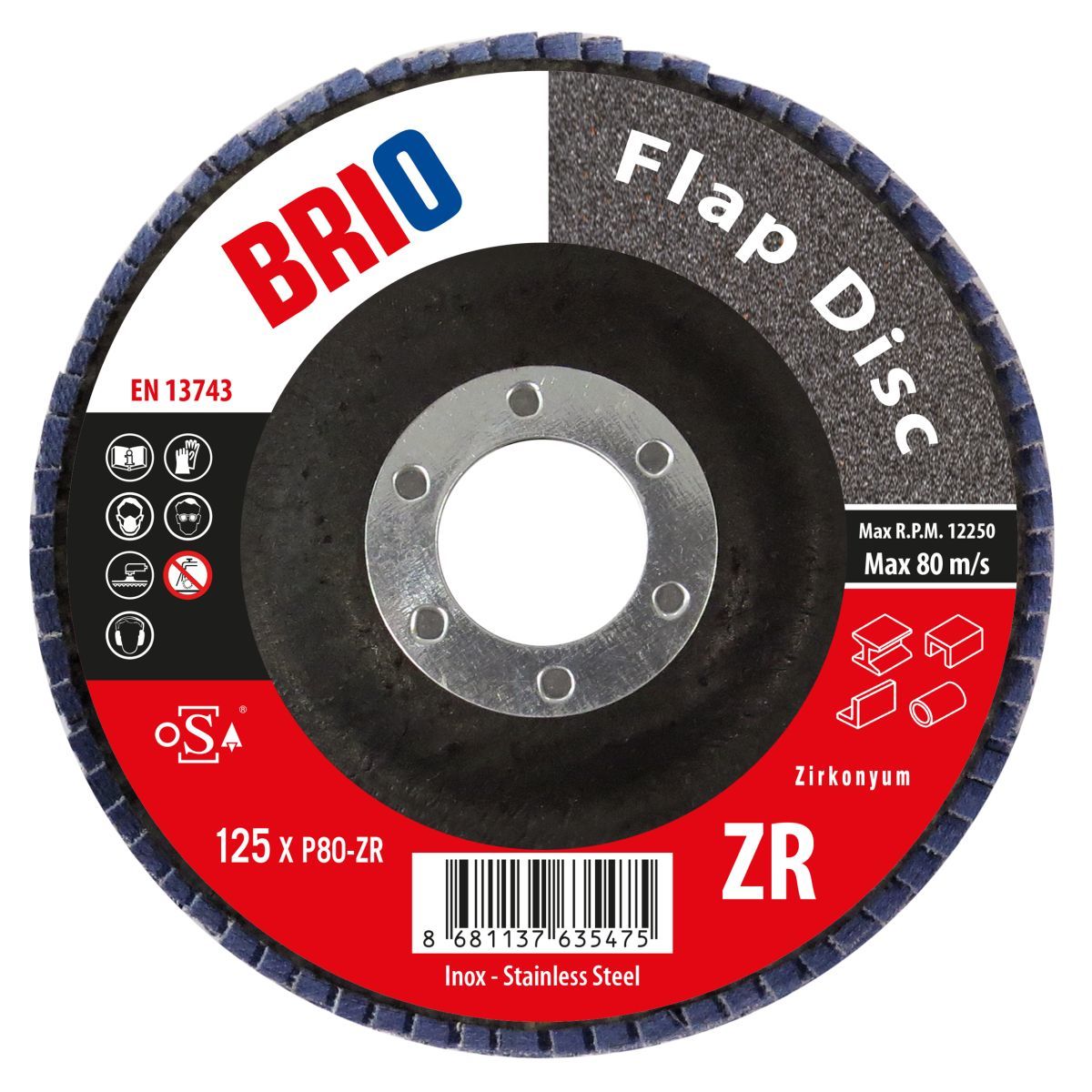 Brio Flap Disk 125XP80 Zr