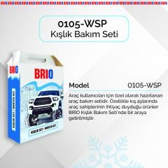 Brio Kışlık Set Plus Buğu Önleyici+Yağmur Kaydırıcı+Buz Kazıyıcı+Buz Çözücü+Cam Suyu -50 Derece